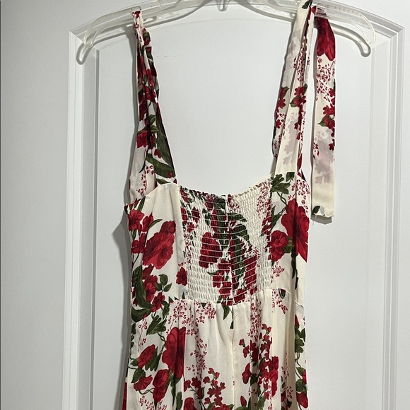 Reformation Nikita Red and White Floral Dress - Picture 10 of 12